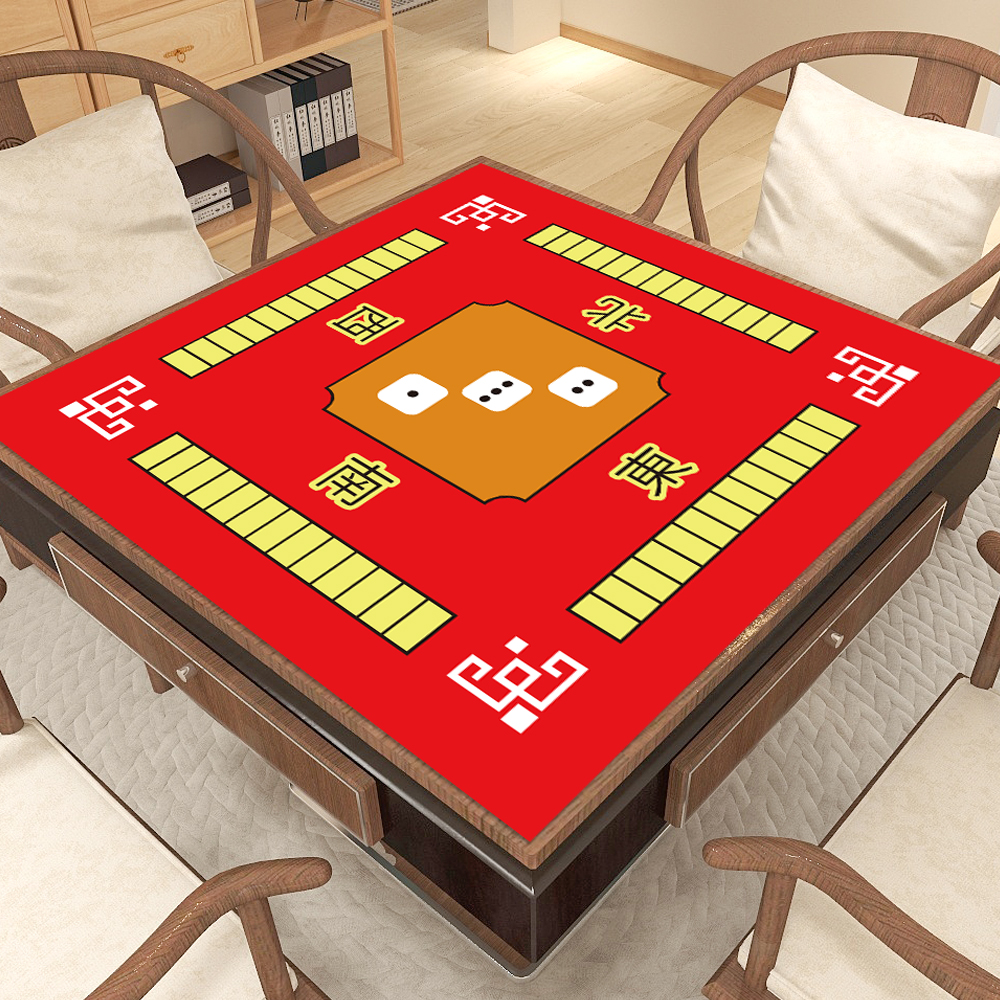 Mahjong Mat Anti Slip Noise Reduction Table Cover for Mahjong