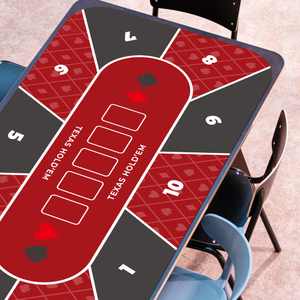 Non Slip Chess And Card Poker Table Mat Portable Texas Poker Custom Size