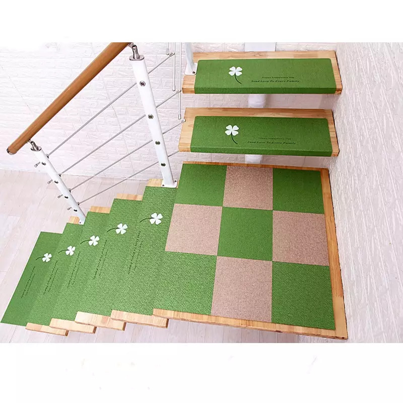 Wooden Step Non-slip Stair Tread Carpet Self-adhesive Stair Tread Mat, Safe Indoor Stair Running Mat, Children, Seniors And Dogs Non-slip Stair Carpet